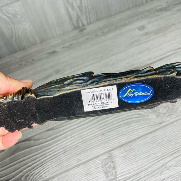 Mythical fairy incense holder home decoration table decor bronze color butterfly - Picture 4 of 7